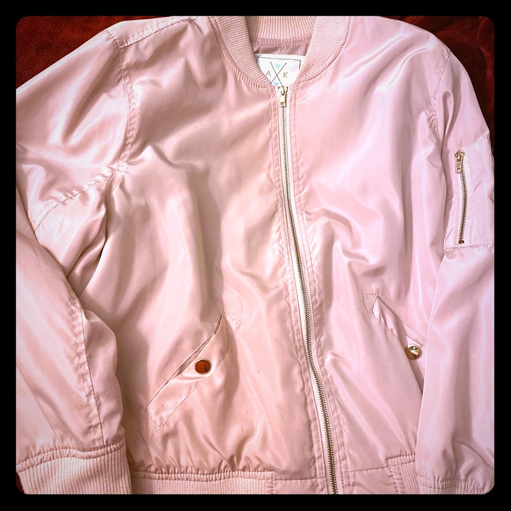 Light pink bomber jacket